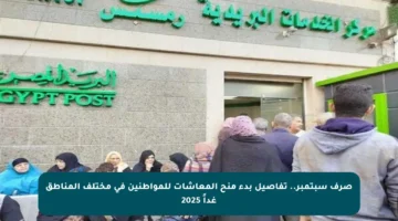 صرف سبتمبر.. تفاصيل بدء منح المعاشات للمواطنين في مختلف المناطق غداً 2025